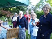 Some of Eastbourne Soverign's Swedish Guests enjoying Pimms before lunch 
